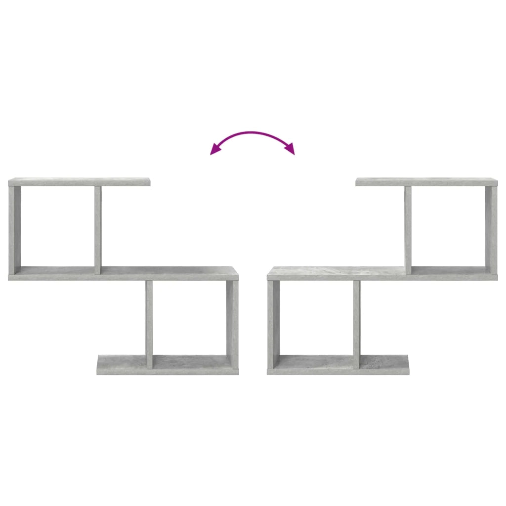 Scaffale da parete Grigio Cemento 60 x 12 x 50,5 cm 8012263