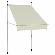 Tenda da Sole Retrattile Manuale-Tenda parasole per Patio 100 cm Crema