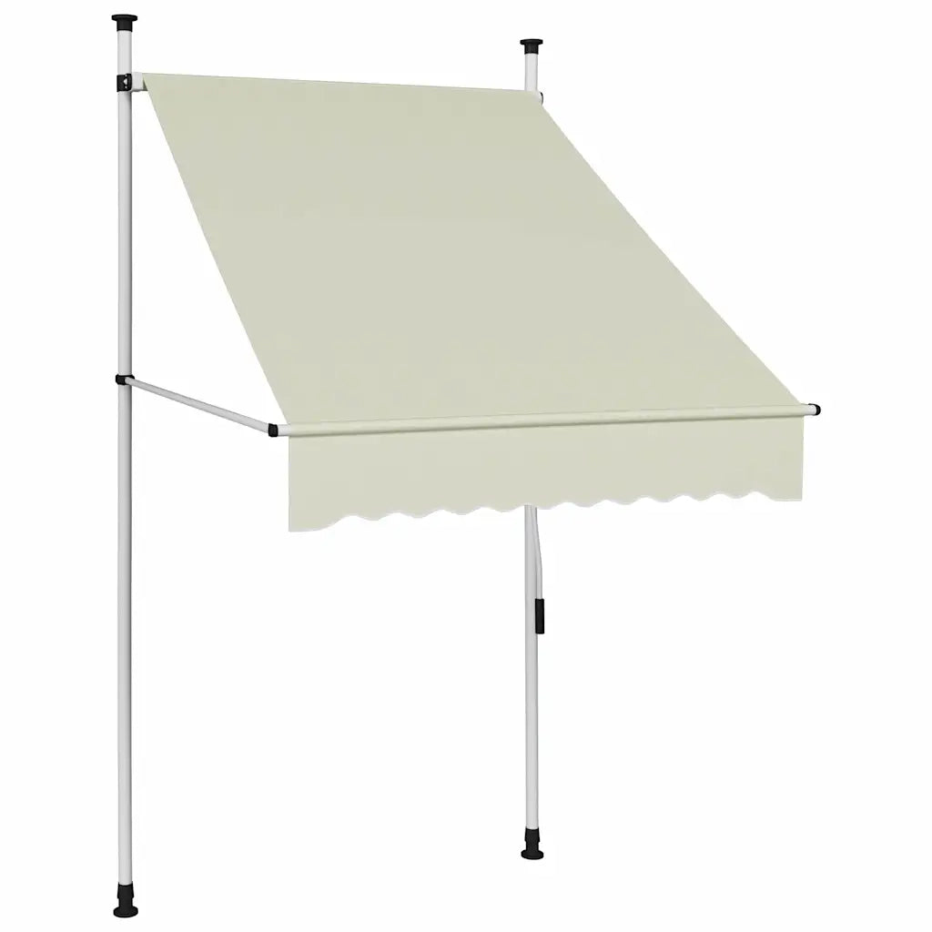 Tenda da Sole Retrattile Manuale-Tenda parasole per Patio 100 cm Crema