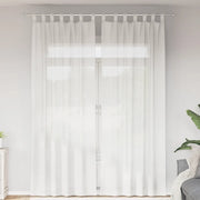vidaXL Tende in Voile con Passanti 2 pz Bianco 140x260 cm