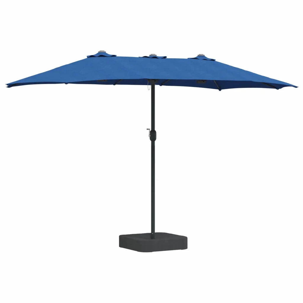 Ombrello da giardino Azzurro 385 x 209 x 244 cm Poliestere 42003290
