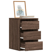 Cassettiera Angolo Rovere Marrone 40x41x58cm Legno Multistrato