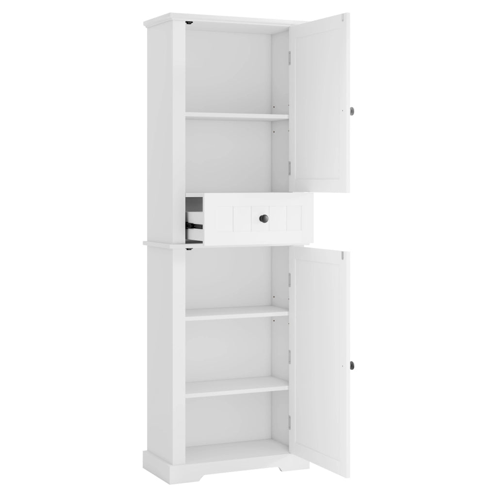 Armadietto Bagno con Cassetto ¨C MINIMAL ¨C Bianco, 56x28x167 cm