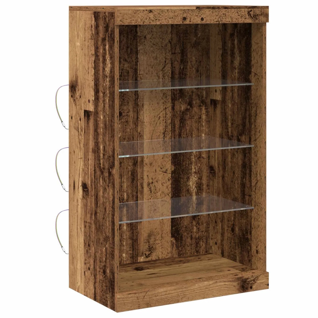 Madia LED Legno vecchio 60,5 x 37 x 100 cm Legno multistrato 863045