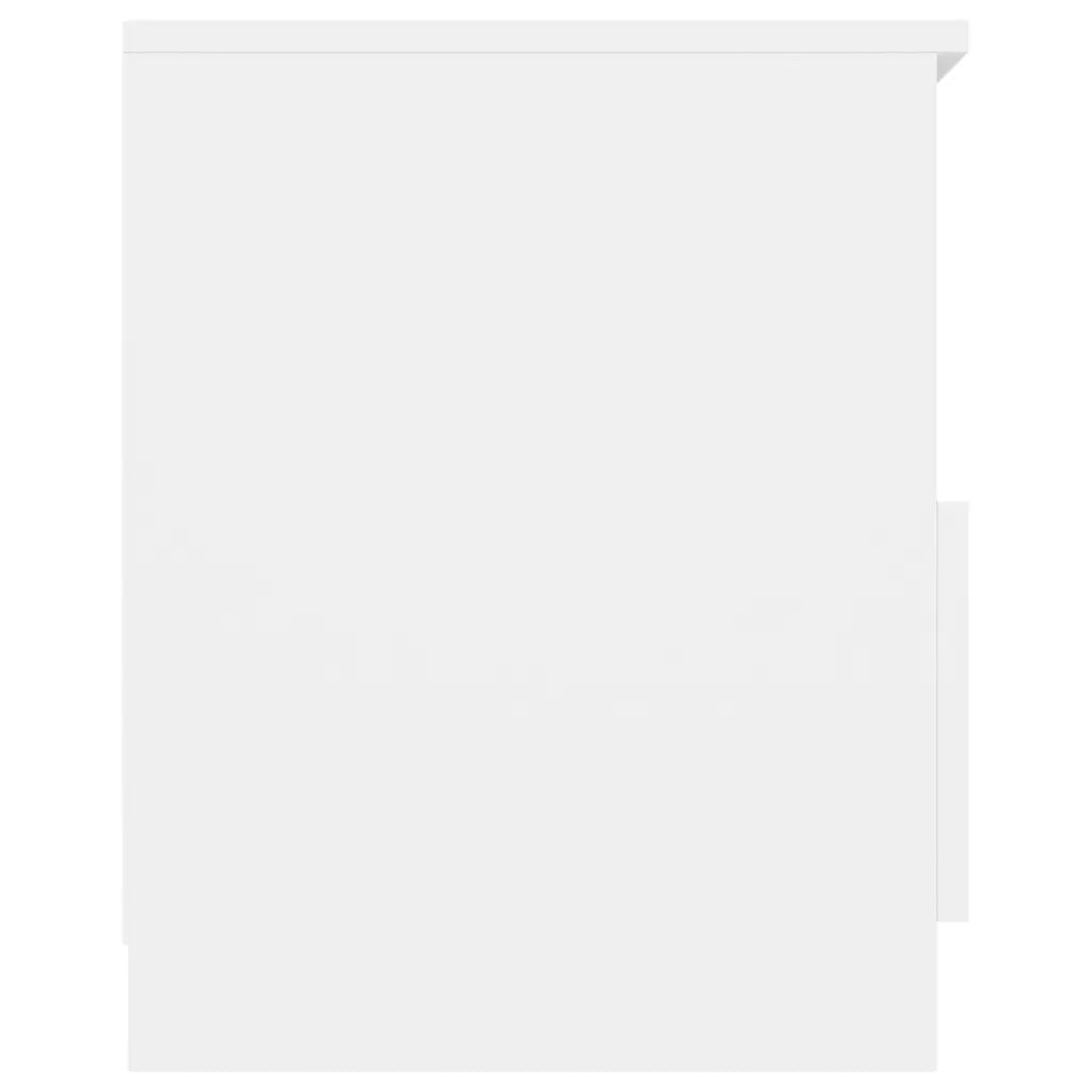 Comodino Bianco 40x40x50 cm in Legno Multistrato 806157