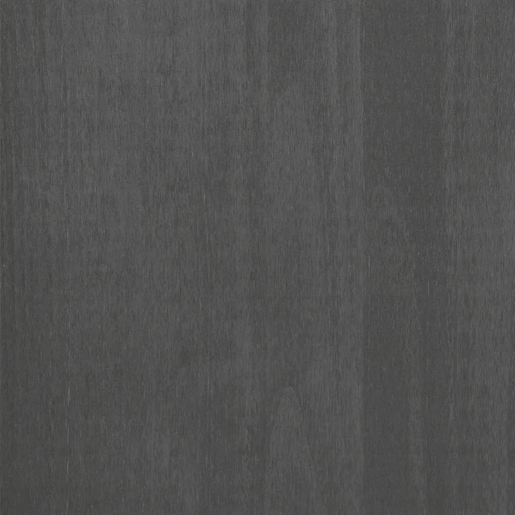 Buffet credenza cassettiera armadio mobile contenitore organizer cucina soggiorno scuro 85 x 35 x 80 cm legno massello di pino grigio 02_0032168