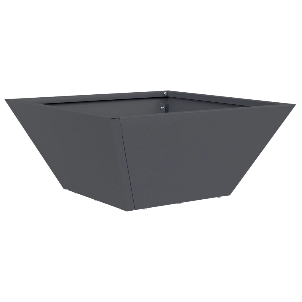 Fioriera in Plastica Antracite Plastica 35 x 35 x 15 cm Durevole