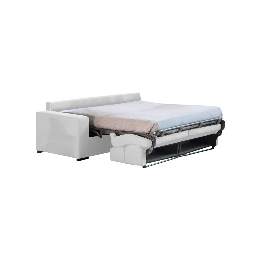 Ecate, Divano Letto 2 Posti Sfoderabile Made in Italy, 200x95 cm Grigio Chiaro