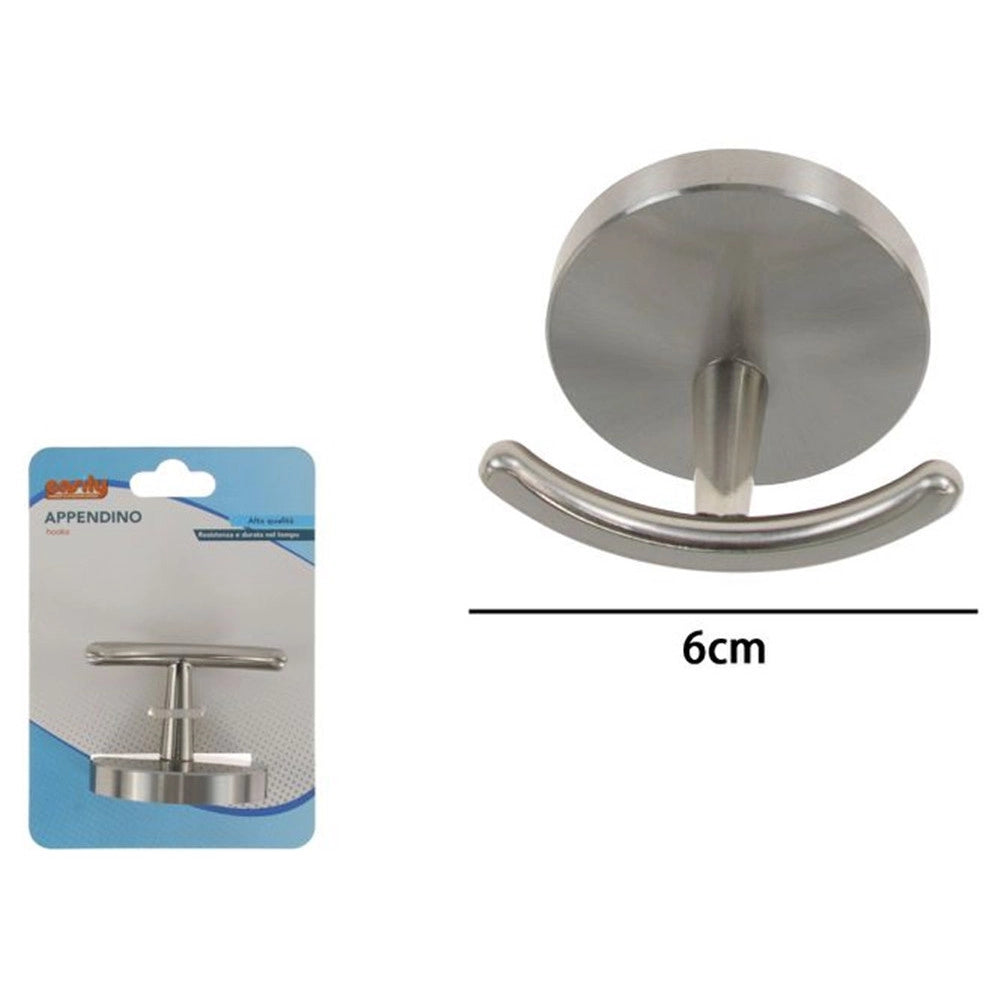 Trade Shop - Appendino Gancio Per Accappatoio Asciugamani Acciaio Satinato Accessori Bagno 87904 -