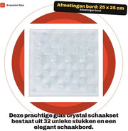 Serie di Scacchi da 32 Pezzi - Tavolo Scacchi 25x25 Cm - Scacchi in Legno - Ideale per Viaggi e Campeggio - Pezzi con Base Fissa o Liscia - Materiale Duraturo