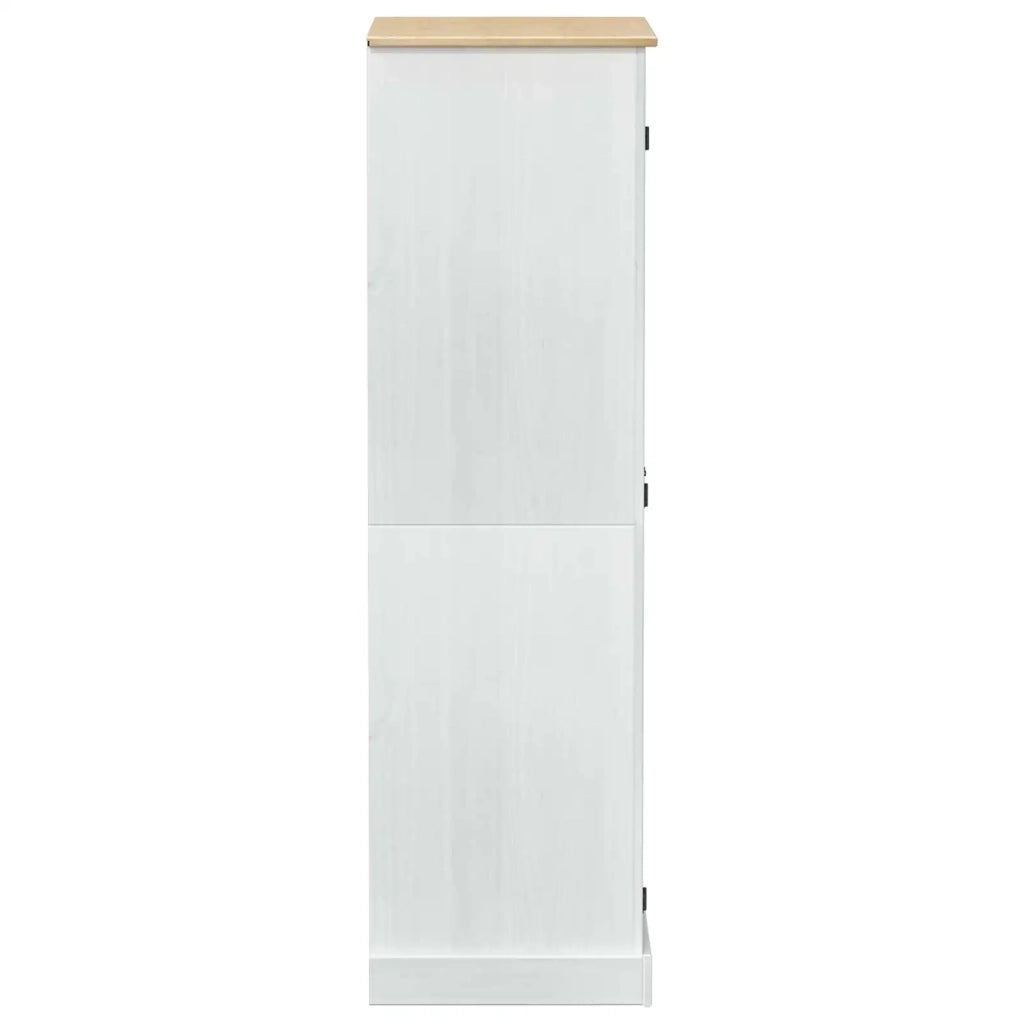 Armadi con lo scaffale Bianco 76 x 50 x 170 cm Pino massello CFW8459156