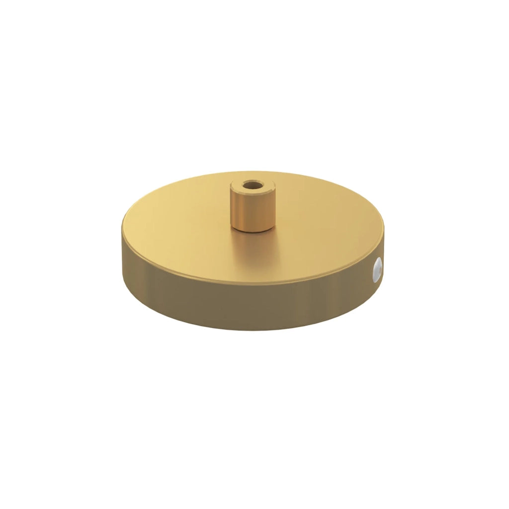 Rosone Metallo Oro Opaco 1 Foro D10Cm