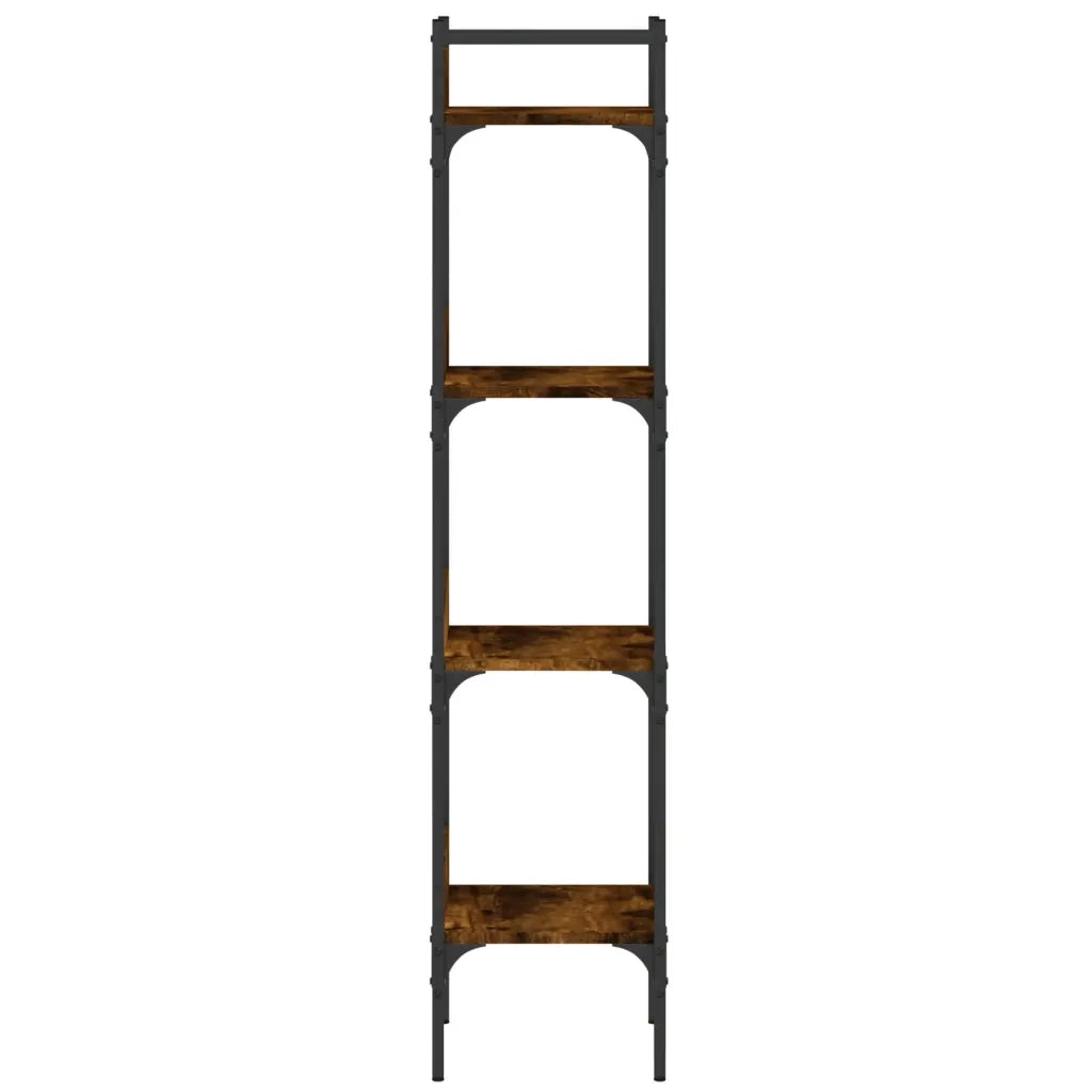Libreria 4 Ripiani Rovere Fumo 35x30x138,5 cm Legno Multistrato 838850
