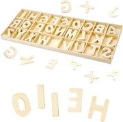 130 lettere in legno per hobby - 3 cm - lettere decorative in legno - lettere Scrabble in legno.