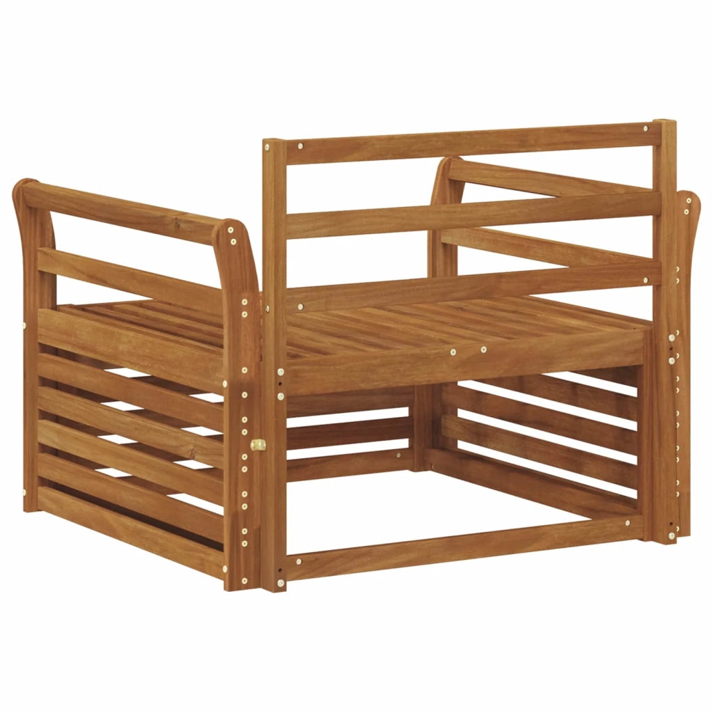 2 Pezzo Divano da esterno-Divano da Giardino-Sofa da giardino Naturale 675441