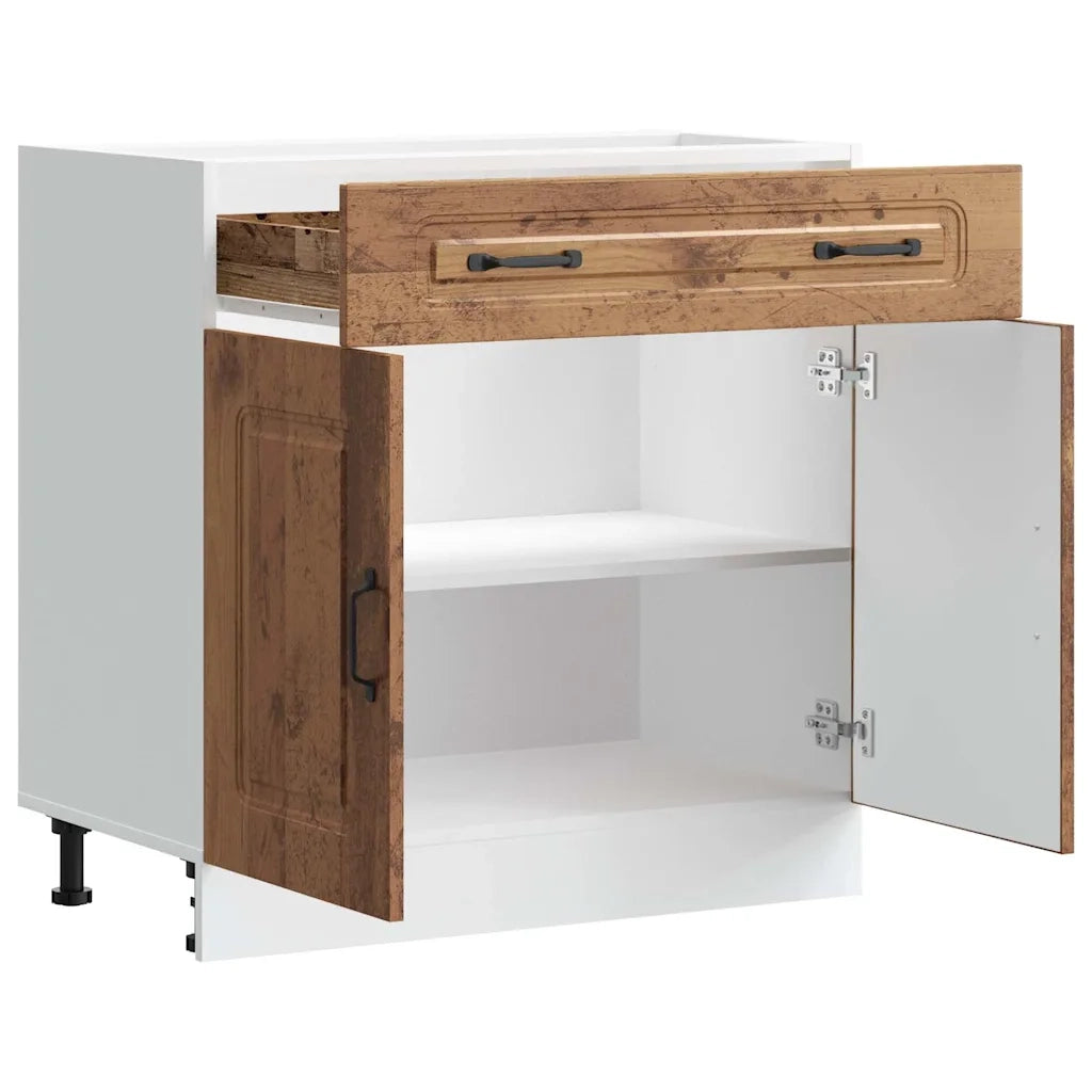 vidaXL Base da Cucina Kalmar Legno Vecchio in Legno Multistrato