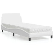Letto con Materasso Dover Bianco 80x200 cm in Similpelle 3208298