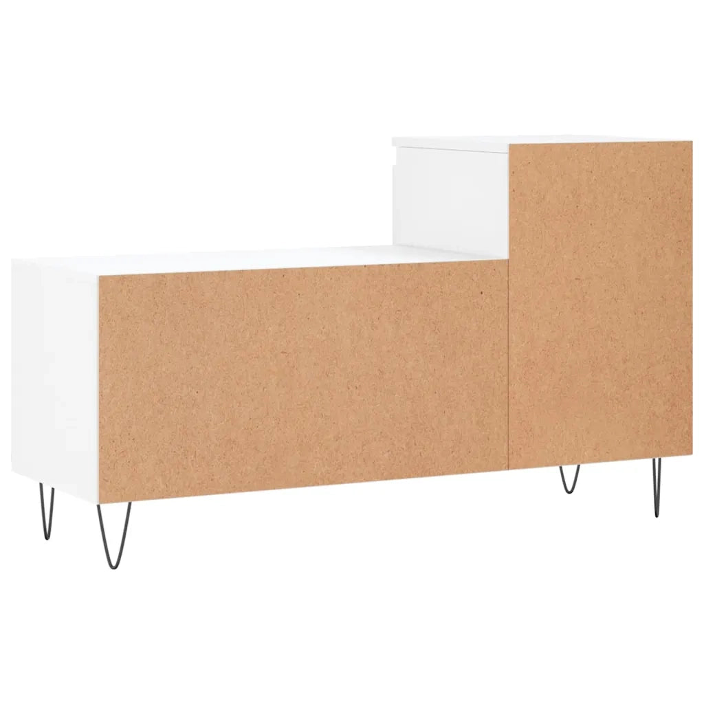 Scarpiera-Scaffale per scarpe Bianca 102x36x60 cm in Legno Multistrato 358011