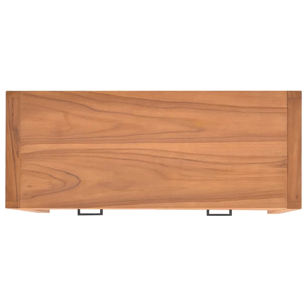Scrivania con 2 Cassetti 100x40x75 cm in Legno di Teak 325270