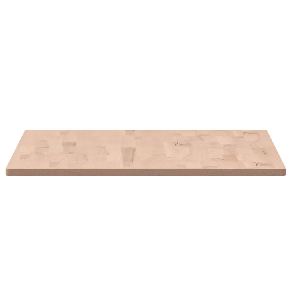 Piano Tavolo 100x60x1,5cm Rettangolare Legno Massello Faggio 3188881