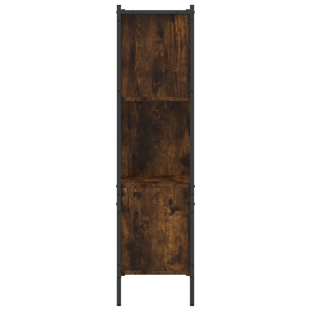 Libreria Rovere Fumo 72x28x109 cm in Legno Multistrato 838885