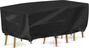Copertore di protezione per mobili da giardino - Copertura impermeabile rettangolare per mobili da giardino - Tessuto Oxford 420D - Copertone per tavolo da giardino - 242 x 162 x 100 cm