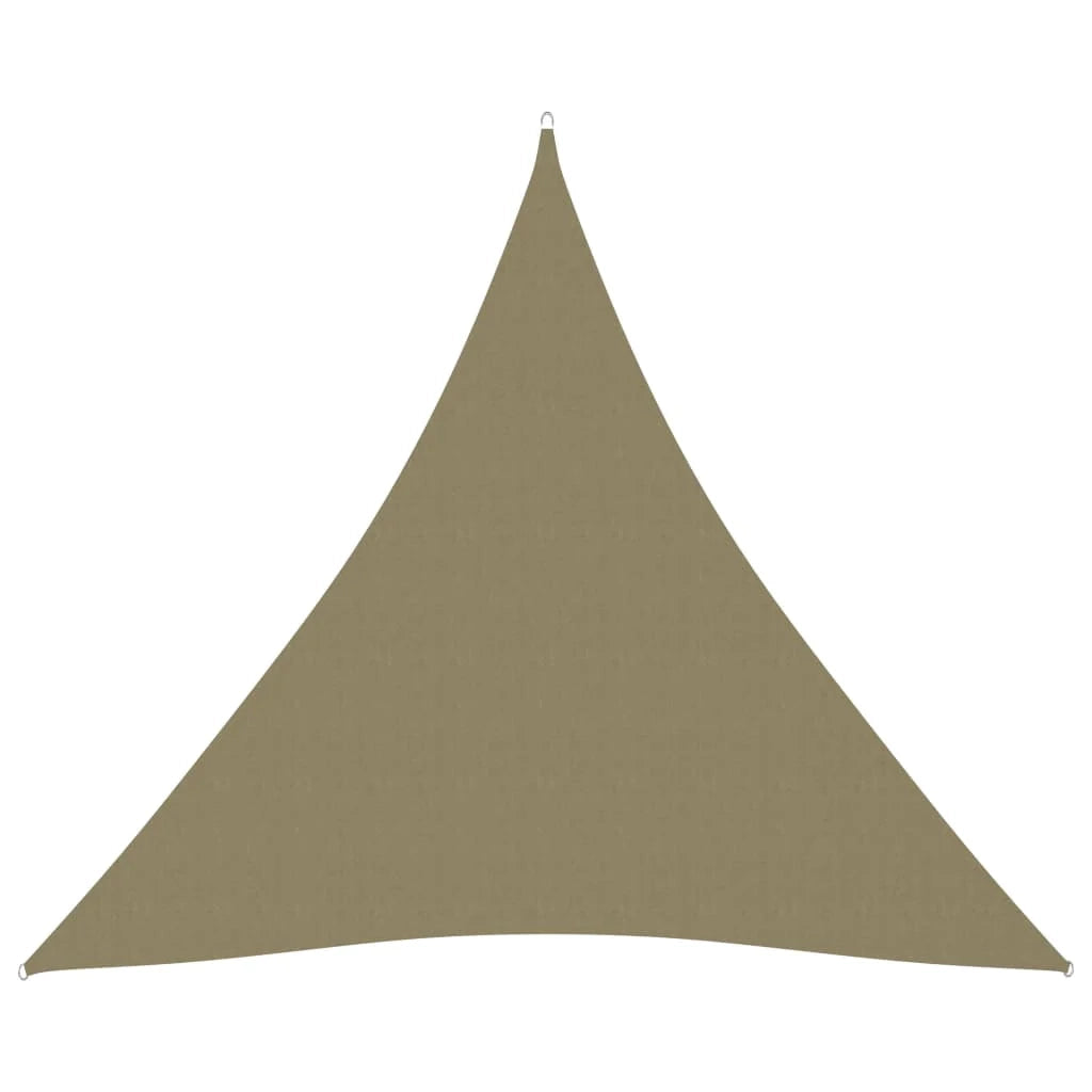 Vela ombreggiante triangolare in tessuto Oxford 3 x 3 x 3 m beige 02_0009820