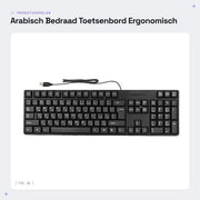 Tastiera da scrivania ergonomico con 104 tasti - USB - universale tastiera da ufficio/casa/gioco - adatto per...