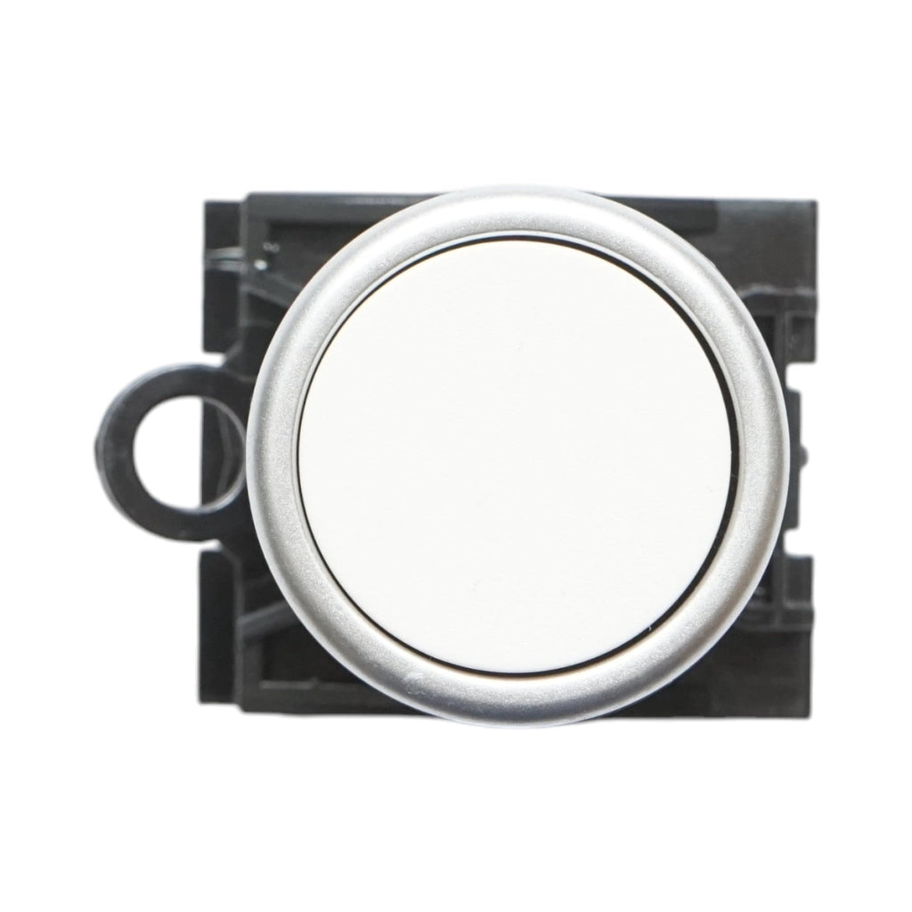 Pulsante con ritorno 1NO+1NC bianco, 10A/600V AC, 1A/250V DC LA42 Breckner Germany