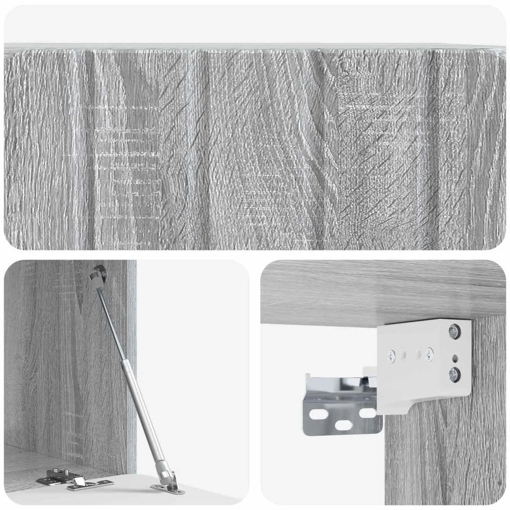 Mobile Porta TV da Muro 59,5 x 41 x 30 cm Sonoma grigio 898341