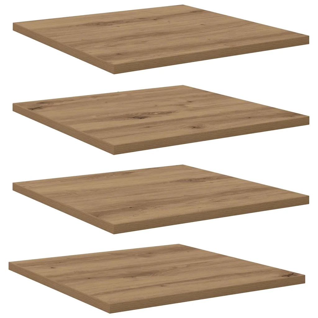 Scaffale 4 pcs Marrone 40 x 40 x 1,5 cm Legno multistrato 875049