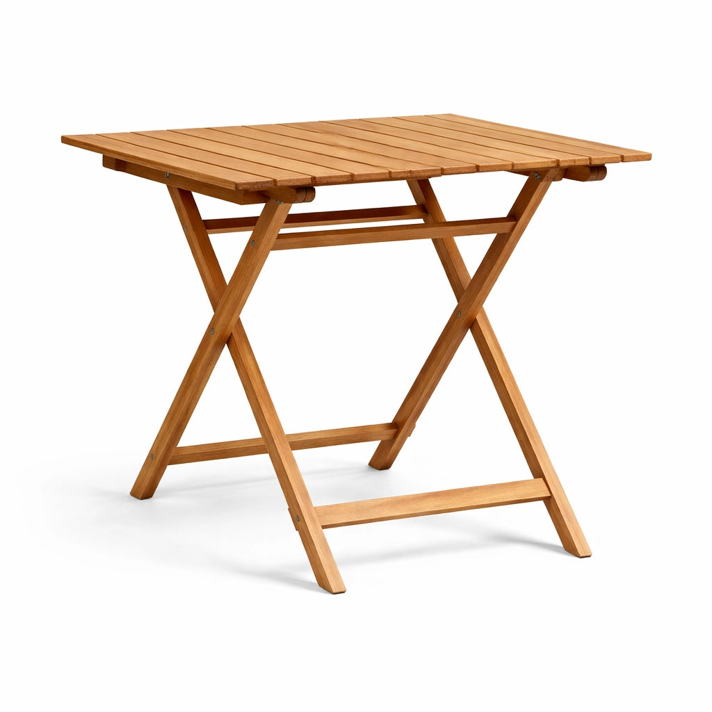 Tavolo Pieghevole 80×80 cm in Teak per Esterno – Burraco