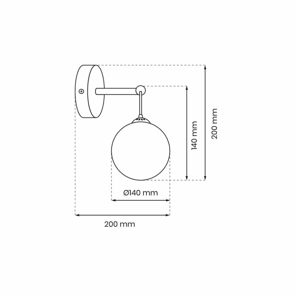 Applique da parete Milagro Reflex MLP8412 nero E14 in vetro