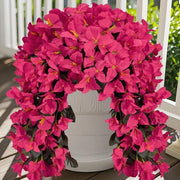 Due pezzi di fiori artificiali pendenti di bougainvillea fiori artificiali per balcone piante da parete fiori artificiali a lato fiori artificiali come vere piante esterne per balcone piante da terrazza piante da balcone esterne interne decorazione