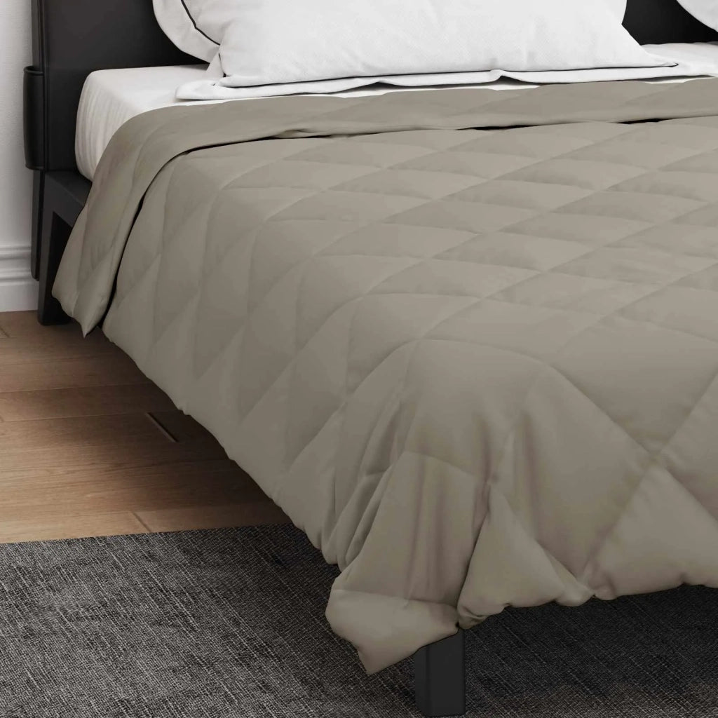 Piumone | Duvet Completo Annuale Grigio chiaro 200 x 240 cm Microfibra