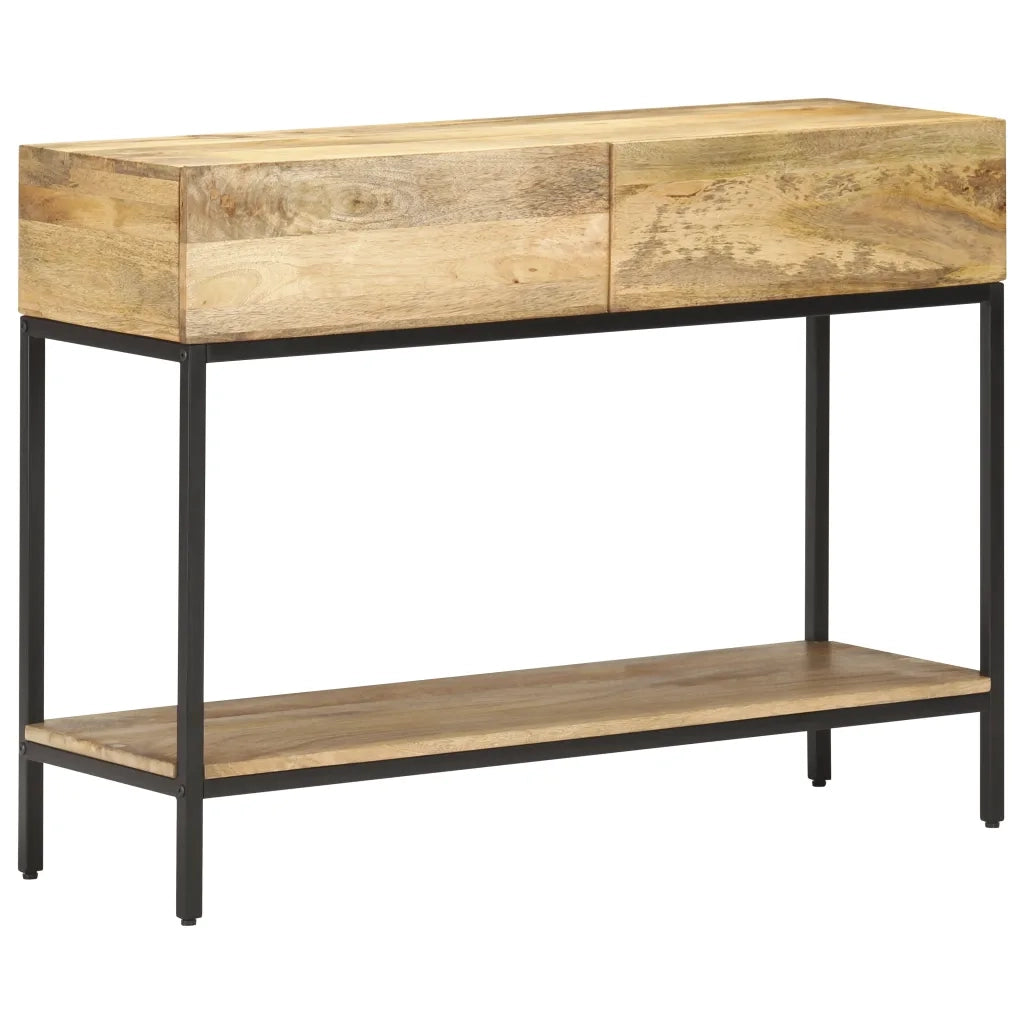 Tavolo Consolle 100x35x76 cm in Legno Massello di Mango