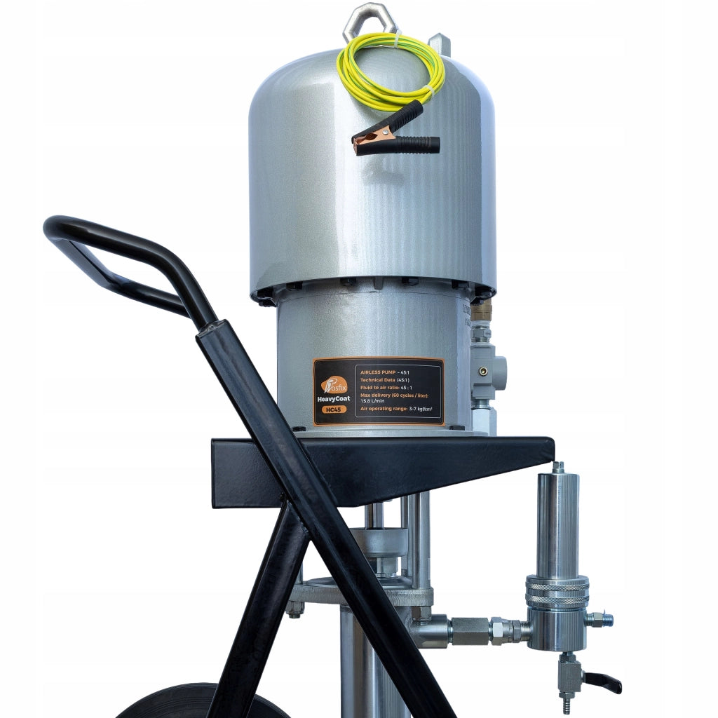Pompa Airless Pneumatica HeavyCoat HC45 – 315 Bar, 15,8 L/min | Per Vernici Densi e Anticorrosione