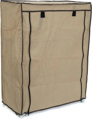 Rack per scarpe Derby con 3 livelli - telaio metallico - 60 x 29 x 795 cm - beige/chocolata marrone