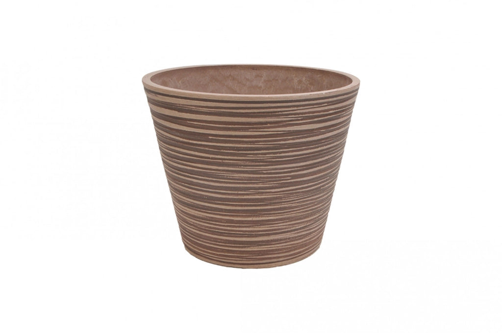 Vaso Piccolo Camelia Ø31x25,4 cm in Fibra sintetica Taupe