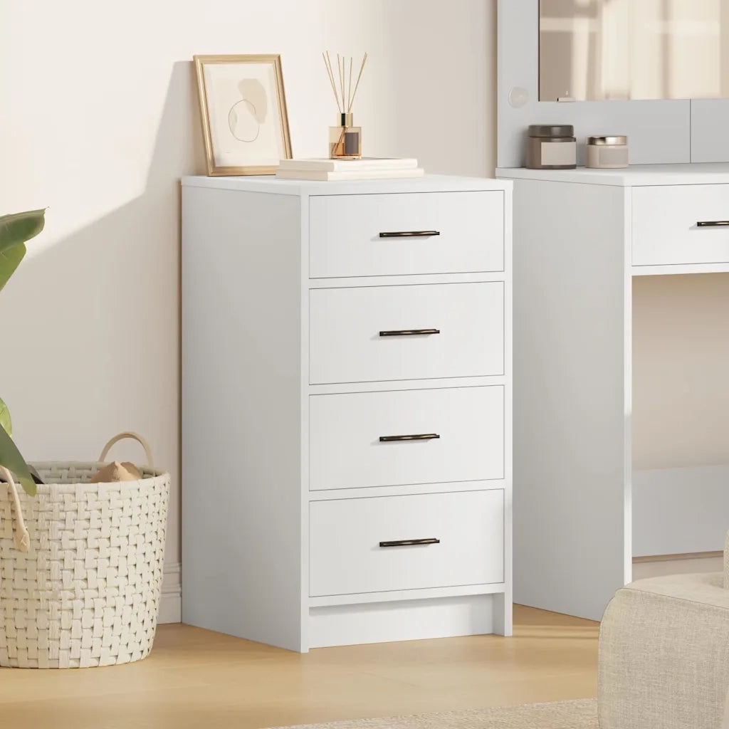 Credenza con Cassetto-Buffet-Armadio da cucina Bianco 40 x 41 x 75 cm Legno multistrato