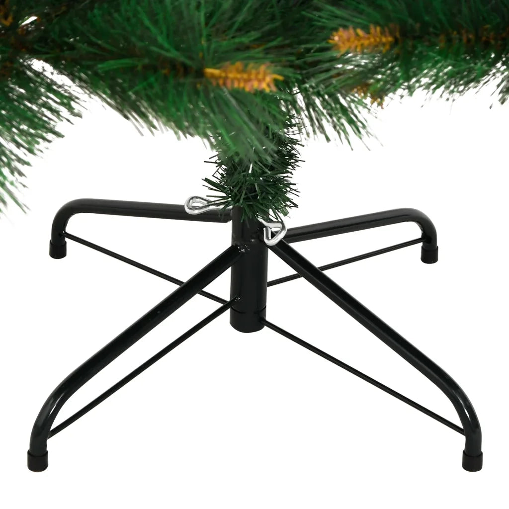 Albero di Natale | Decorazioni natalizie Artificiale Incernierato con Base 210 cm