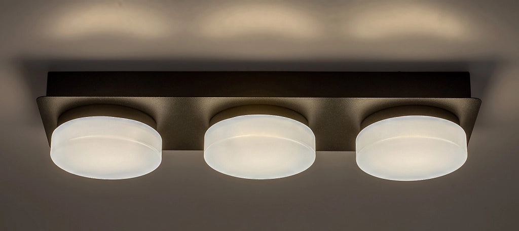 Plafoniera LED bagno 18W nero opaco IP44 Attichus Rabalux