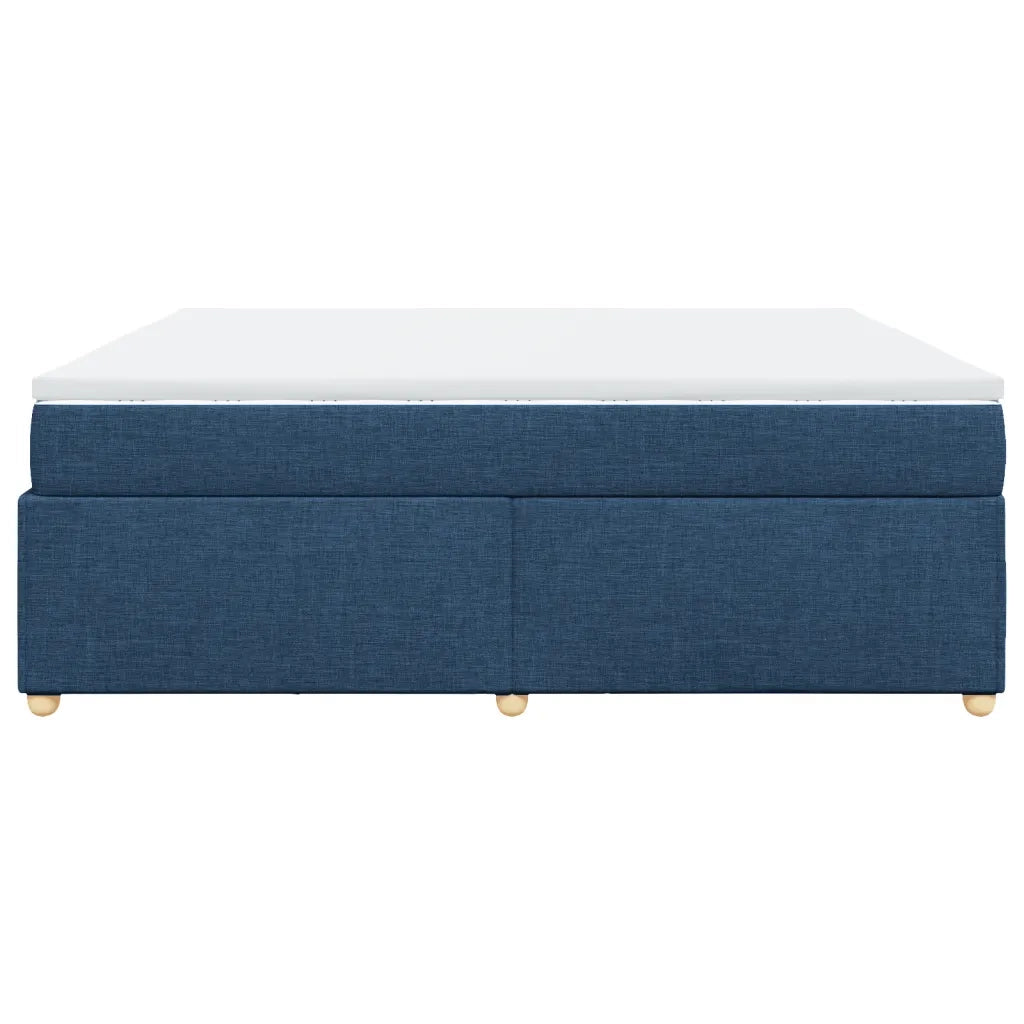 Giroletto a Molle con Materasso Blu 180x200 cm in Tessuto