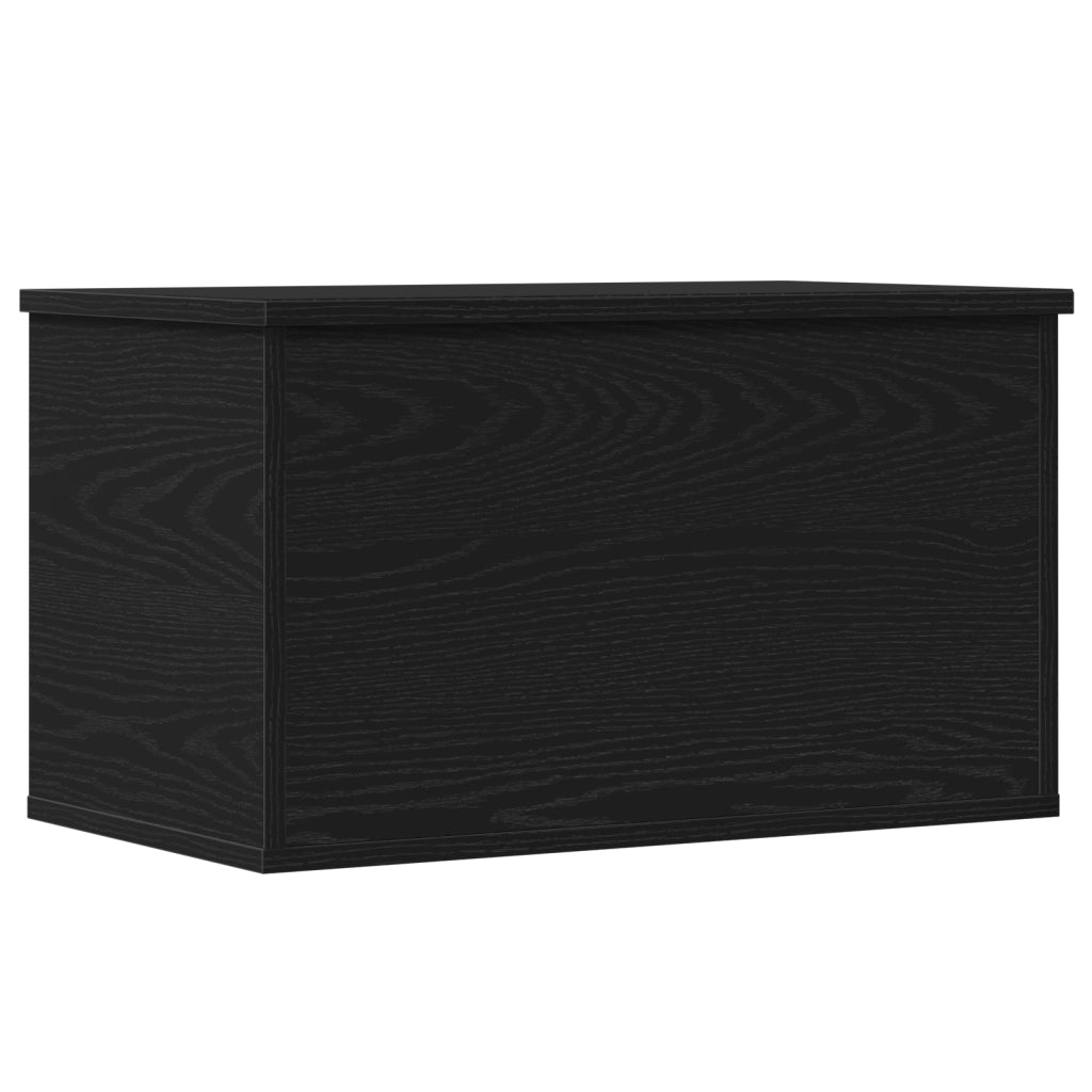 Scatola di stoccaggio  con coperchio in quercia nera 60x35x35 cm in legno ingegnerizzato