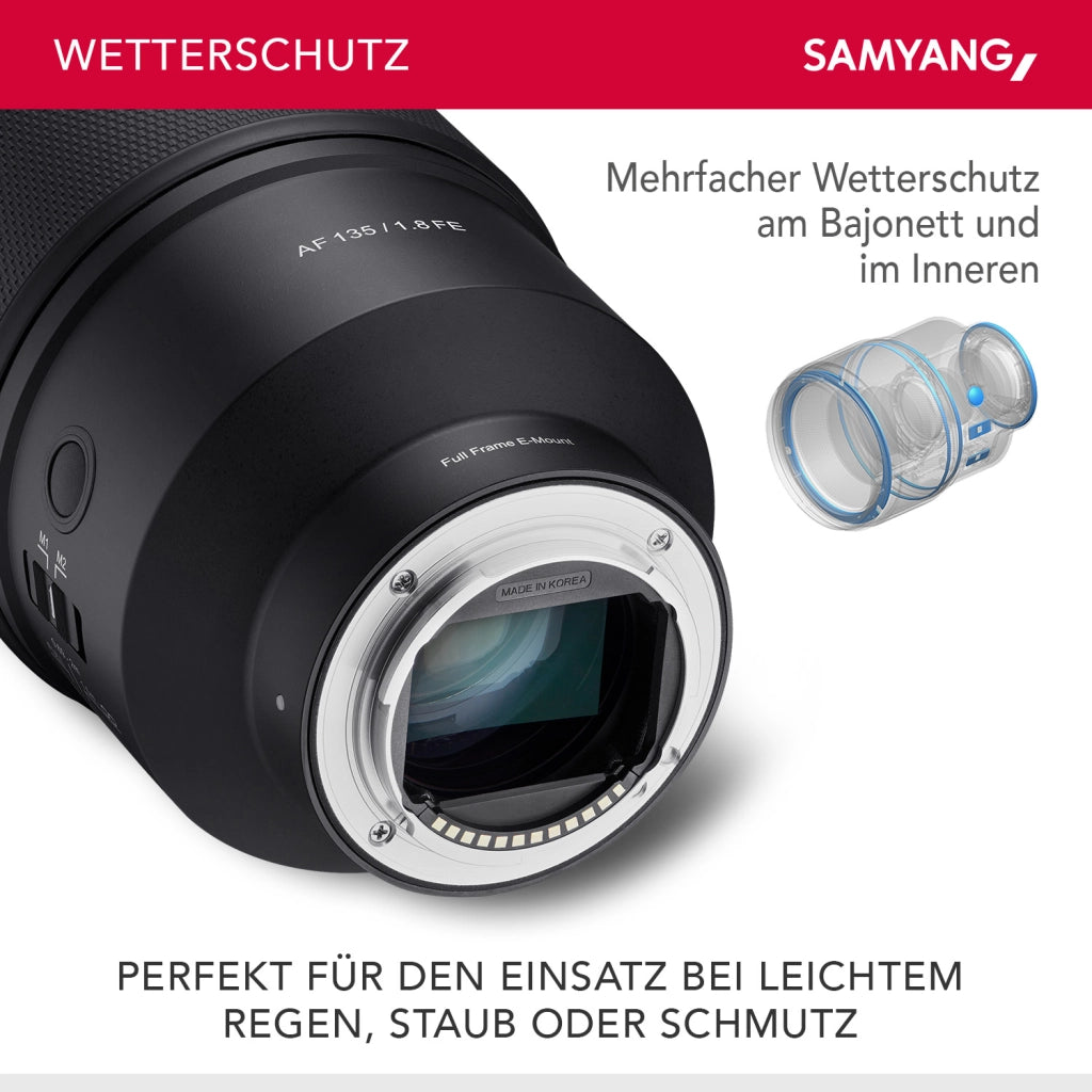 Set Teleobiettivo AF 135mm F1.8 FE compatibile con Sony E & Lens Station - autofocus full frame e APS-C - lunghezza focale fissa, per uso esterno - per A9 A7 A1 Alpha 6000 A7C II