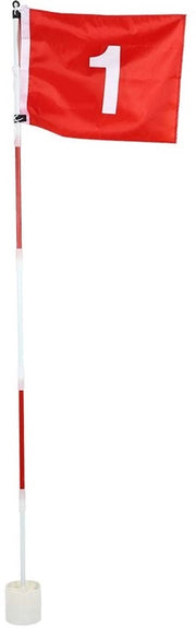 Impianto di Putting Settabile Altezza - Bandiera in Nylon - Asta per Bandiera/Accessori - Fossa per Palline - Materiale Duraturo - Peso Leggero 587 g - Accessori da Golf