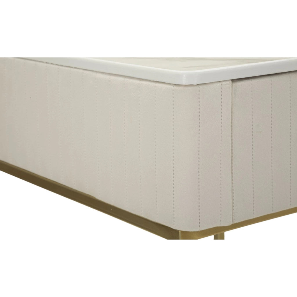 Set di Tavolini VKH771, Beige, Legno, 45x45x90 cm
