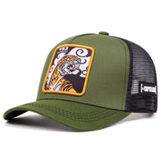 Cappellino da baseball ANGRY TIGER verde