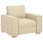 Poltrona | Sedia Relax Divano Crema 100x78x84 cm Tessuto