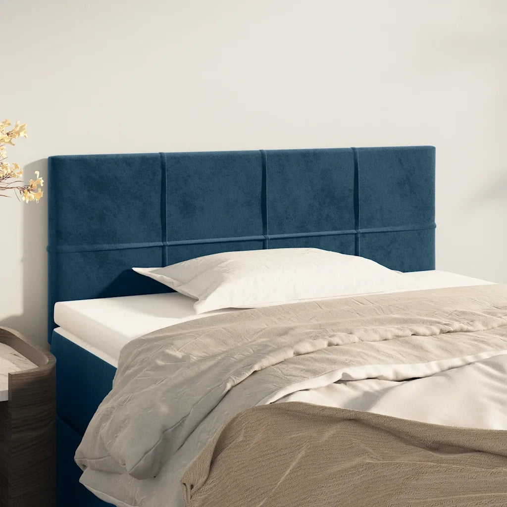 Testiera | Testata Blu Scuro 80x5x78/88 cm in Velluto